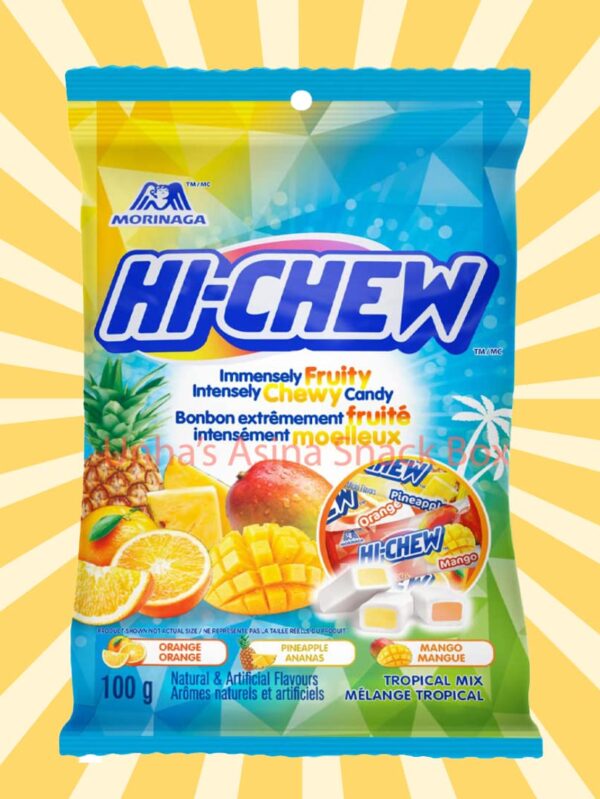 Hi Chew Japanese Candy Fantasy Mix and Berry Mix Fruity Pack of 2 (Tropical & Sour Mix)