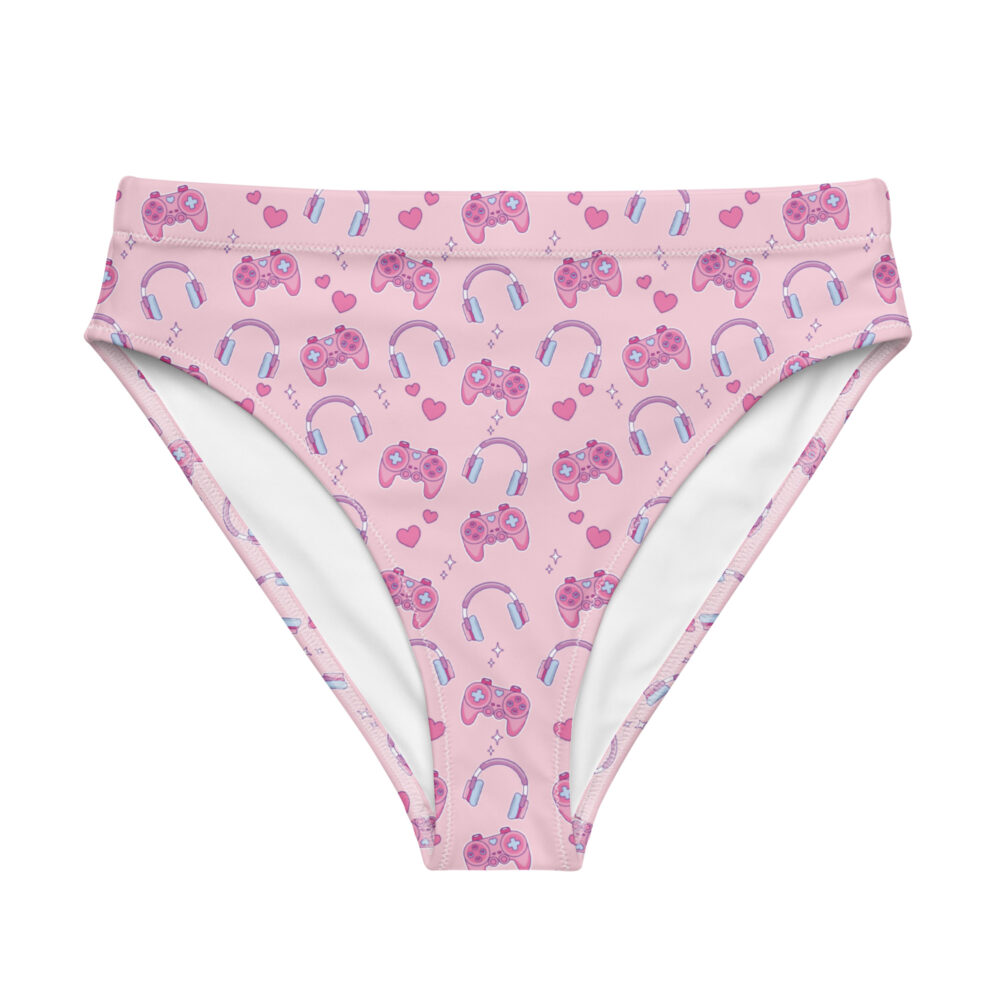 Gamer Girl Kawaii High-Waisted Bikini Bottom