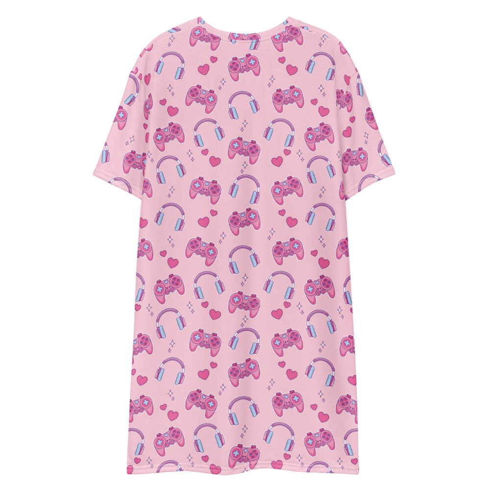 Gamer Girl Kawaii T-shirt Dress - Image 2