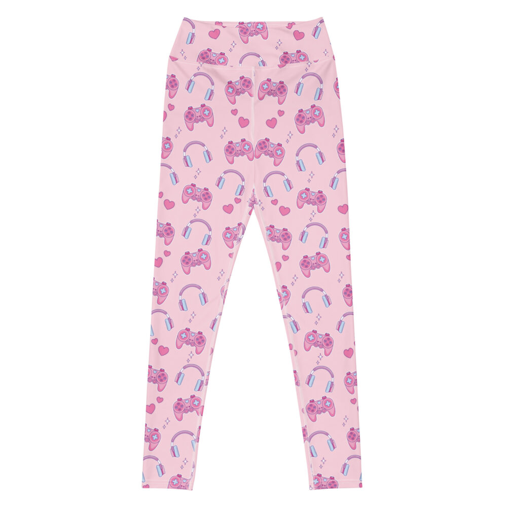 High-waisted Kawaii Gamer Girl Leggings