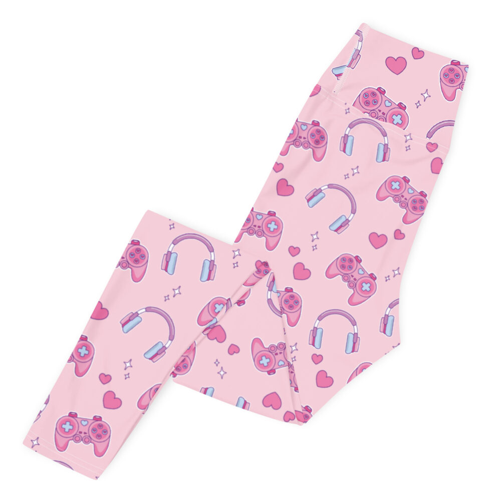 High-waisted Kawaii Gamer Girl Leggings - Image 4