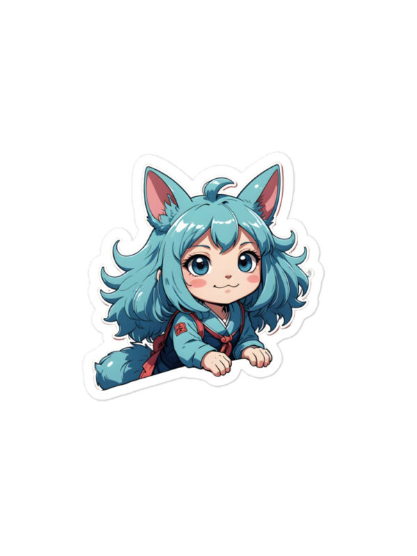 Gamer Girl Anime Bubble-Free Peeker Stickers - Image 2