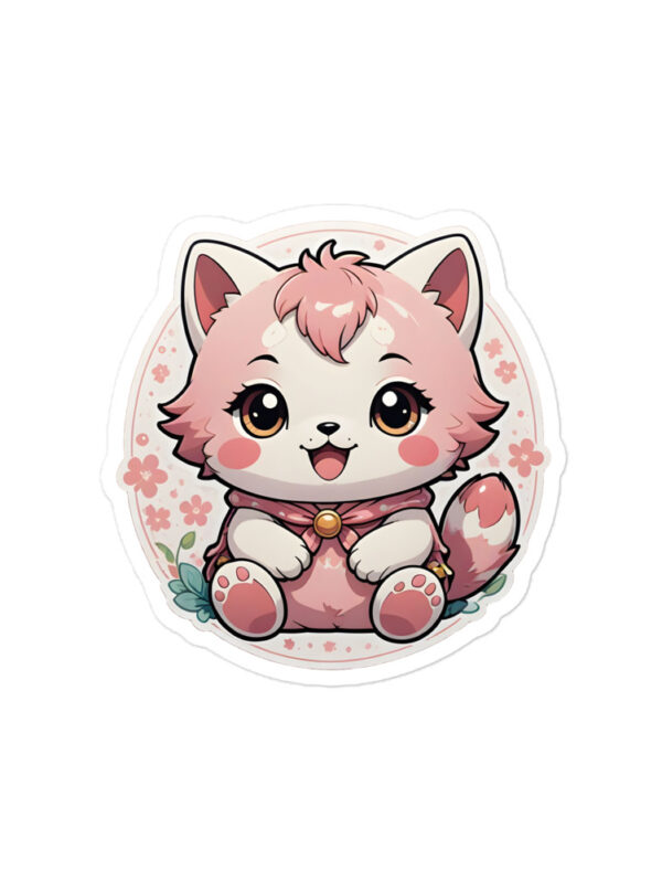 Gamer Girl Anime Animal Bubble-Free Peeker Stickers - Image 3
