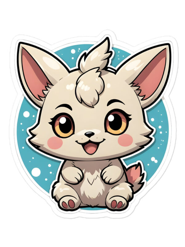 Gamer Girl Anime Kitten Bubble-Free Peeker Stickers