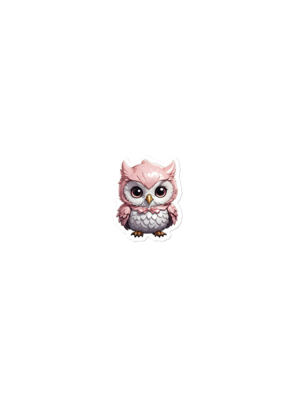 Gamer Girl Anime Pink Owl Bubble-Free Peeker Stickers - Image 4