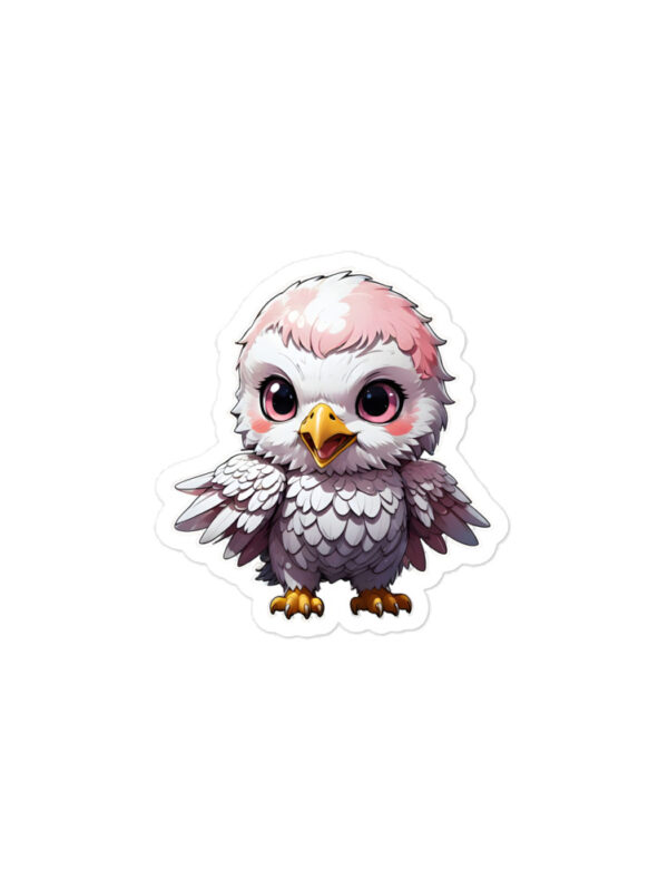 Gamer Girl Anime Pink Eagle Bubble-Free Peeker Stickers - Image 2