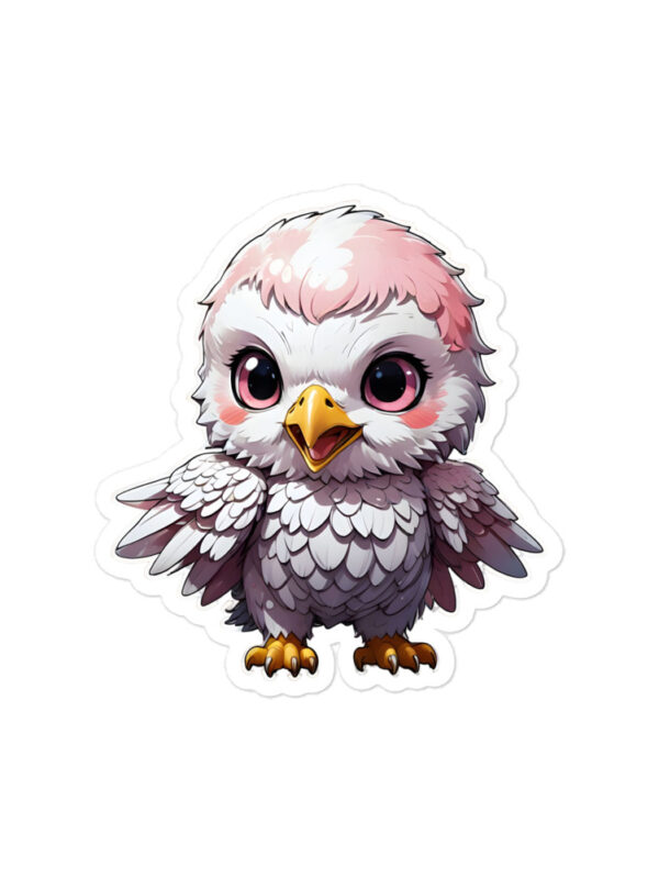 Gamer Girl Anime Pink Eagle Bubble-Free Peeker Stickers - Image 3
